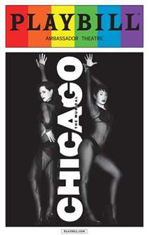 Chicago the Musical - June 2015 Playbill with Rainbow Pride Logo 